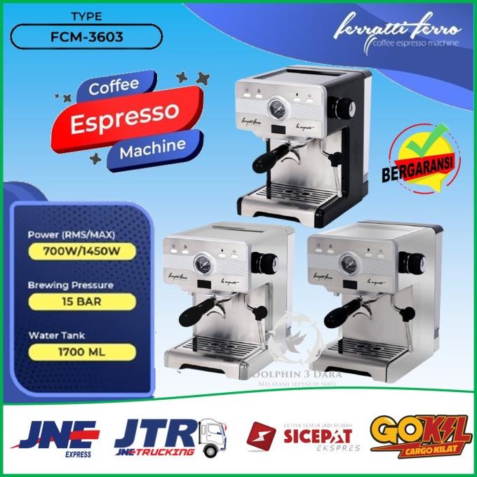 Mesin Kopi Espresso Ferrati Ferro Fcm3603 Fcm-3603 Mk898219