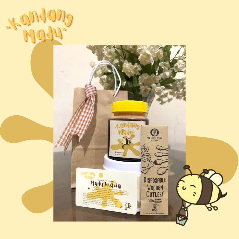 

TERMURAH Madu Akasia Asli 300 Gram | Original Raw Honey | Kandang Madu