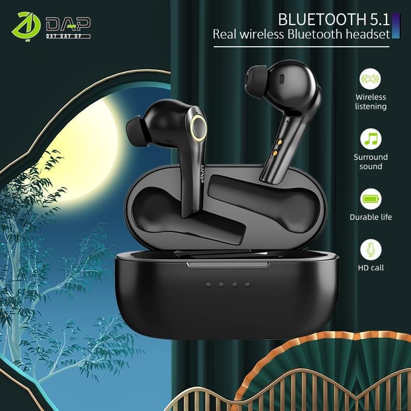 Headset Bluetooth DAP D-T01 Handsfree Bluetooth DAP D-T01 Earphone Wireless DAP D-T01 EXTRA BASS ORIGINAL