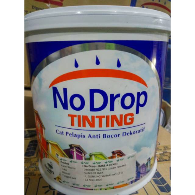 Cat Anti Bocor Nodrop Tinting 022-001 Linen Sheet 4Kg