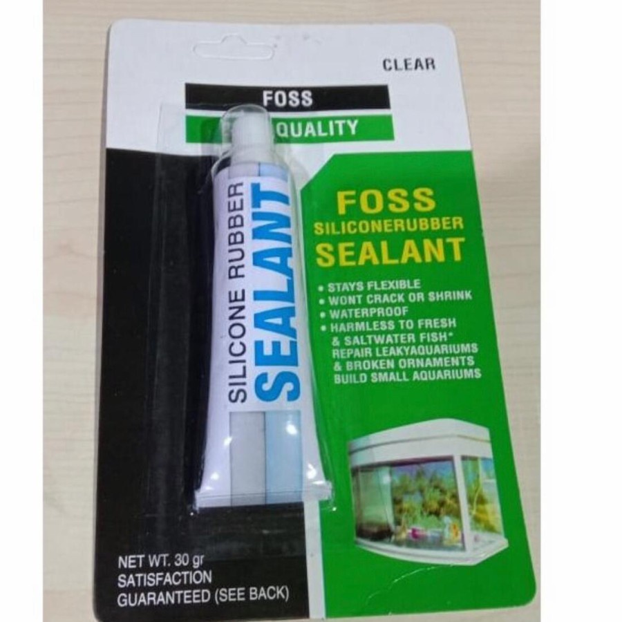 Lem Kaca Silikon Aquarium Akuarium Aquascape Silikon Sealant FOSS 30g