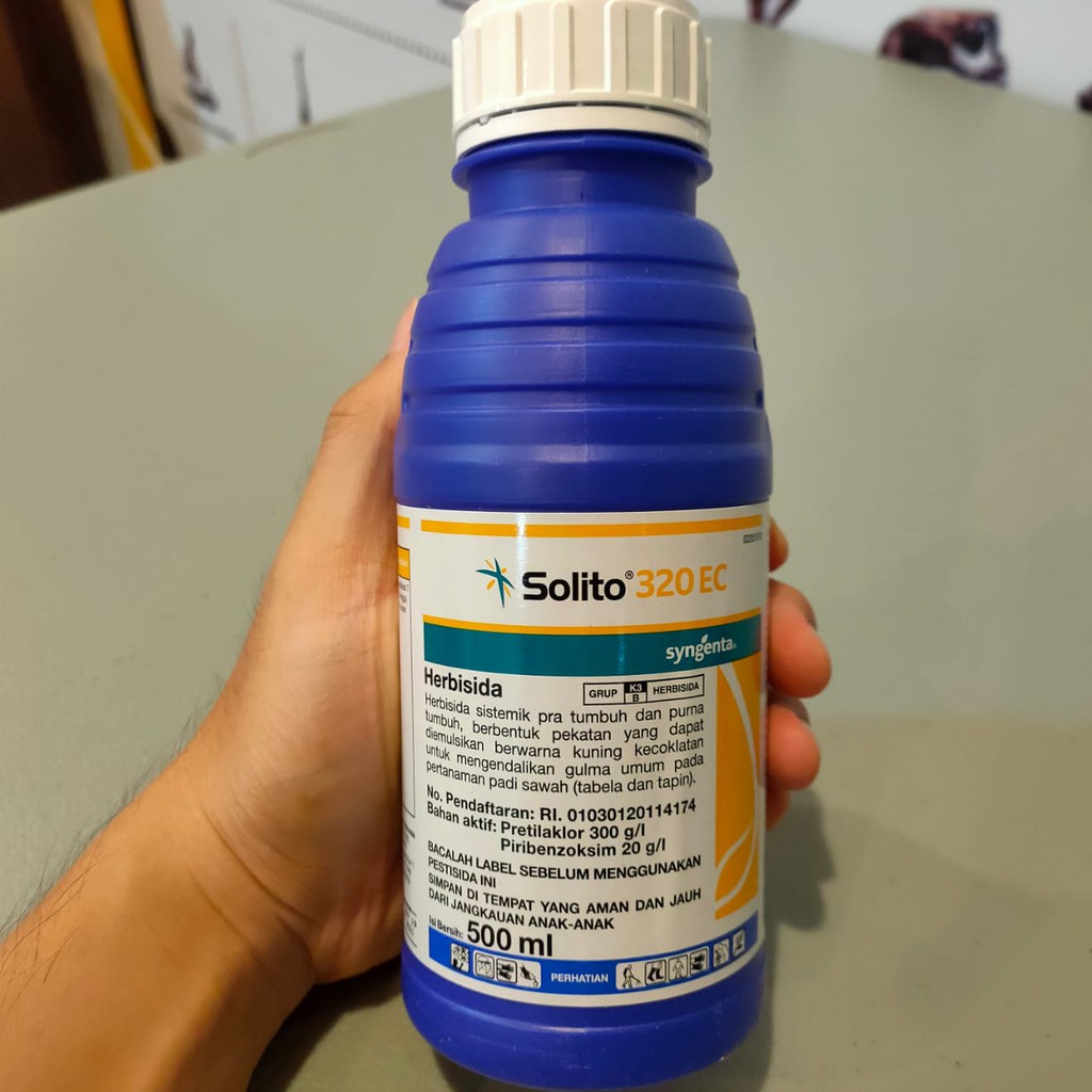 SOLITO 320 EC 500ml Herbisida Pretilaklor 300 g/l + Piribenzoksim 20 g/l