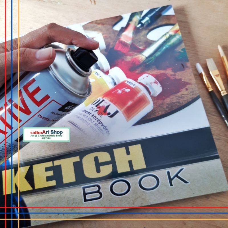 Fixative De Goya Workable Sketsa Spray Gloss 400ml varnish/ Pelindung Sketsa / varnish sketsa