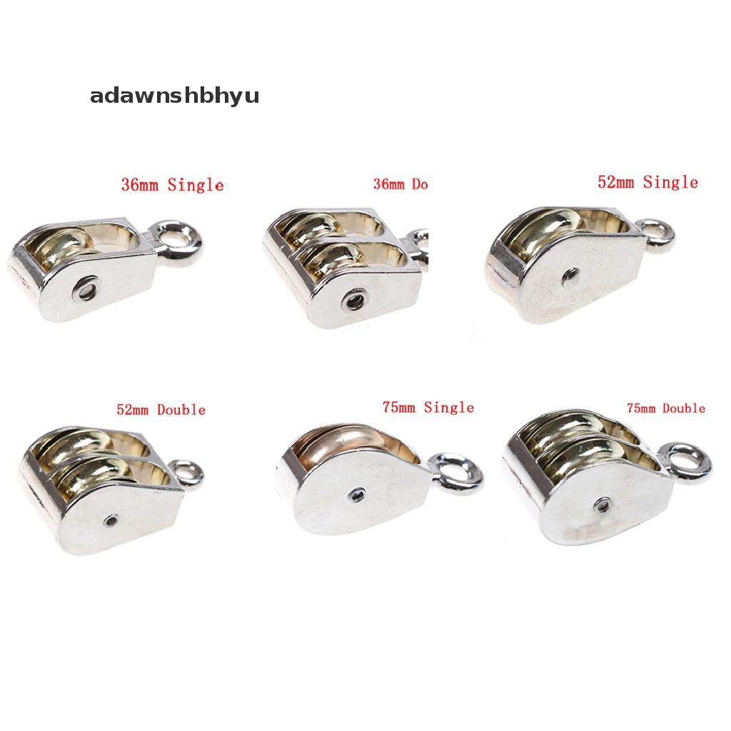 Adawnshbhyu 36 /52/75mm Katrol Metal sheave zinc alloy Katrol mini single/double Untuk diy