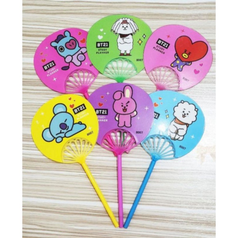 

PULPEN GEL / PULPEN KIPAS MOTIF BTS BT21 ( 1 LUSIN )