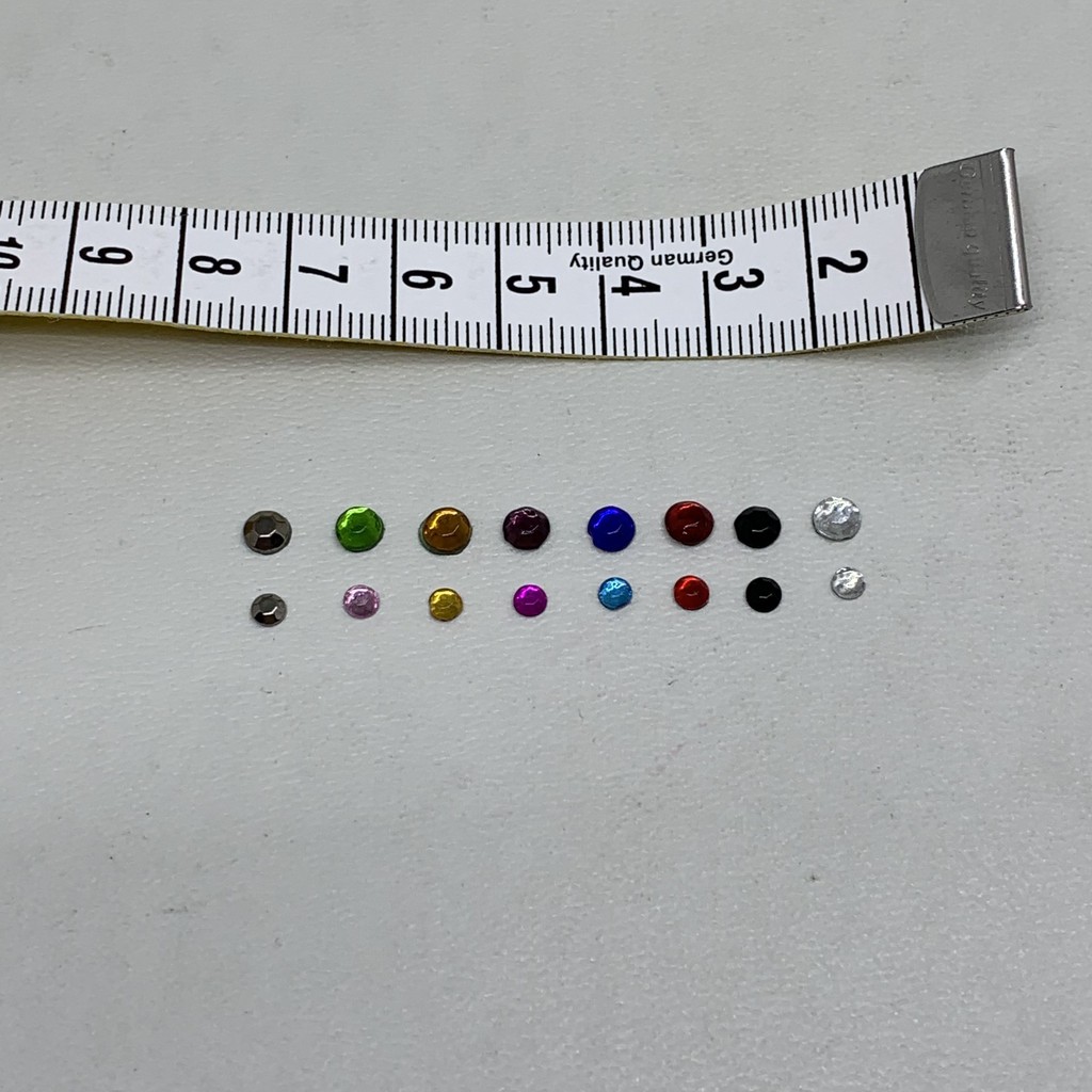 Payet Kristal Tempel Warna Hotfix  Aneka Warna dan Ukuran Besar Kecil