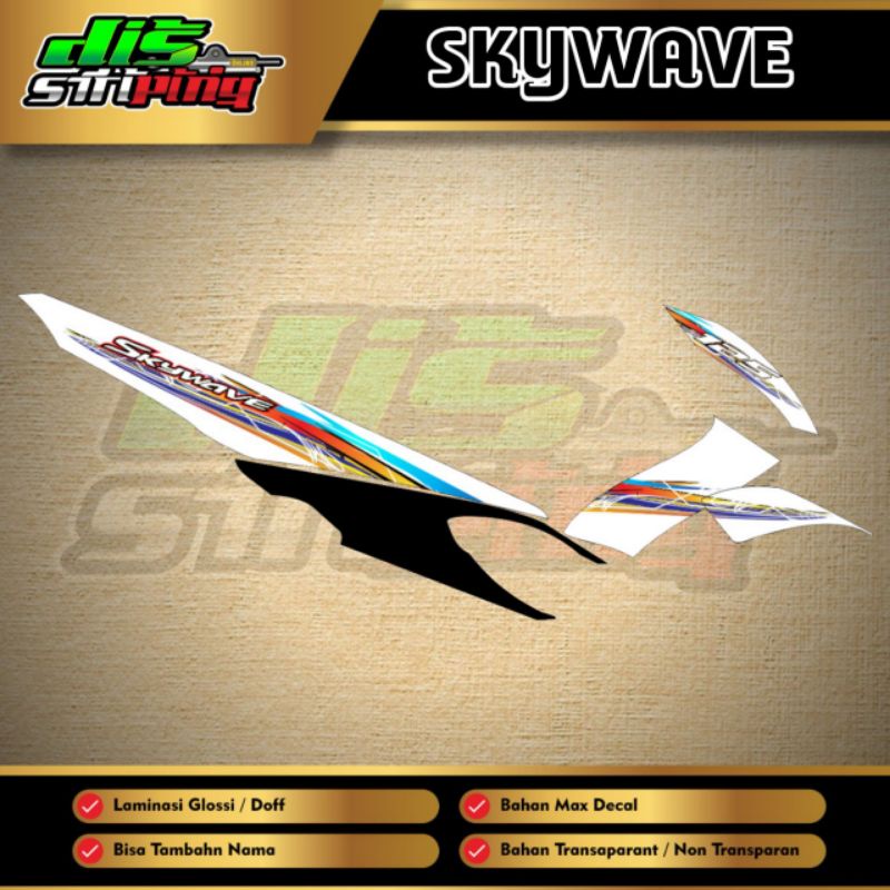 Striping Skywave Transparan Custom 0065
