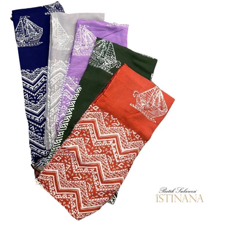 Batik Phinisi Rayon Khas Makassar Sulawesi Selatan