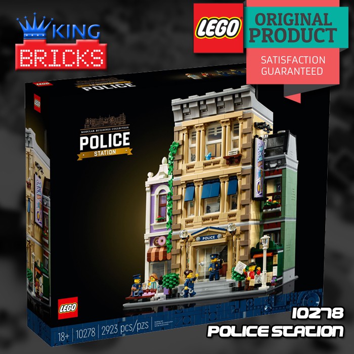 LEGO Original CREATOR EXPERT 10278 Police Station - Mainan Anak Modular Kantor Polisi Koleksi Rare