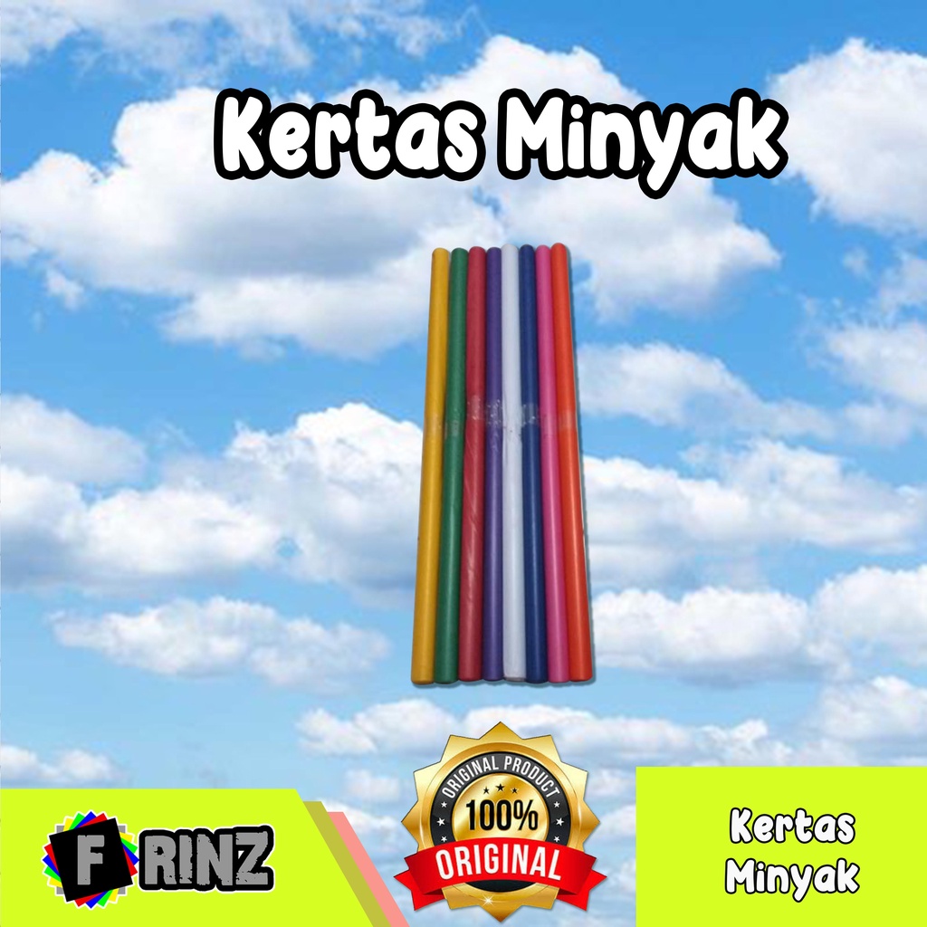 

ATK ~ Kertas Minyak Warna Gulungan( ISI 10 ) / Kertas Wajik / Kertas Layangan Koras