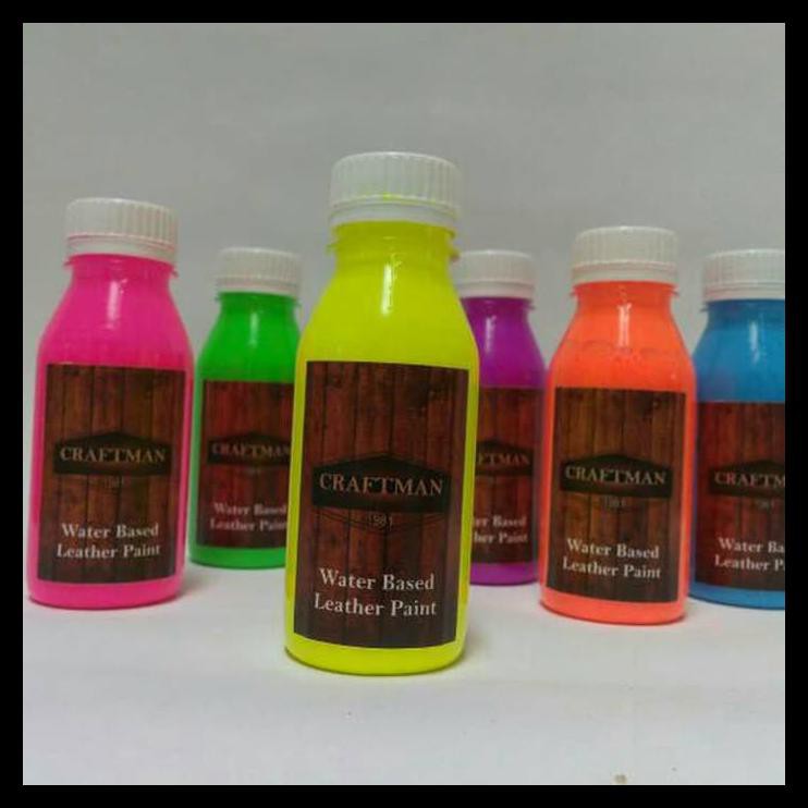 

READY STOK CAT KULIT SEPATU JAKET TAS WARNA NEON PERALATAN MELUKIS MURAH TERLENGKAP