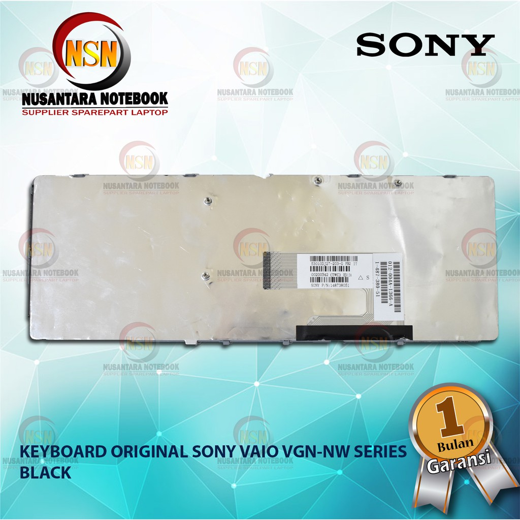 Keyboard Original Sony VGN NW Series Black