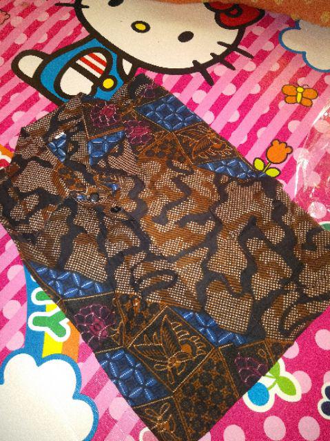 Kemeja Batik Lengan Panjang Size M L Xl Xxl Bswart Batik Hrb026 Kenongo Hem Panjang Padi