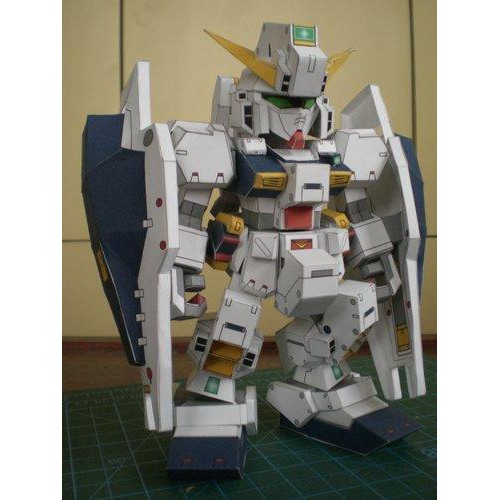 DIY Papercraft Gundam SD TR-1 Hazel Shading
