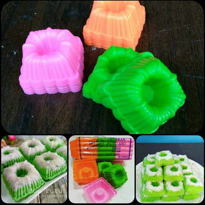 Cetakan Kue Putu Ayu Kukus Agar Agar Puding Bentuk Kotak Bulat Food Grade - Harga Satuan