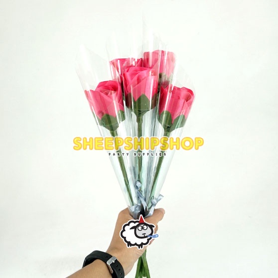 BUNGA MAWAR SATIN Artifisial untuk Acara dan Wisuda // Artificial Rose Graduation Party Flower