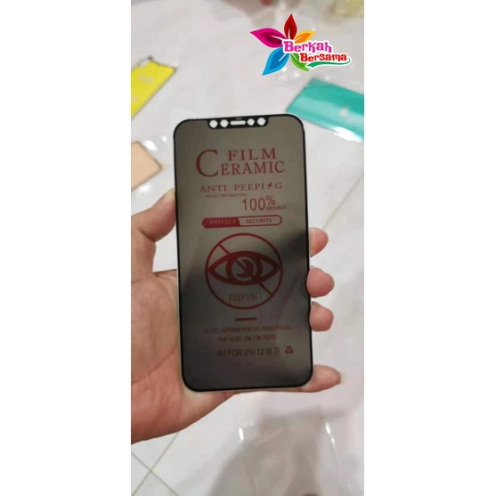 TEMPRED GLASS SPY MATTE KERAMIK CERAMIC IPHONE 6 7 8 7+ 8+ 6+ X XR XS XS MAX BB5615