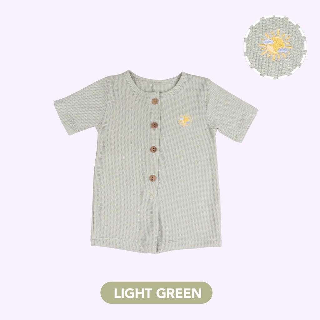 Mooi Baby Waffle Playsuit Jumper - Jumper Bayi/Romper Bayi