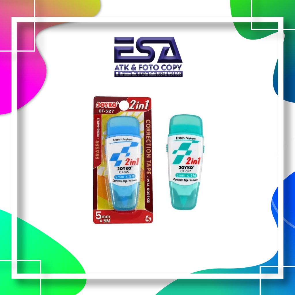

Correction Penghapus Tape Joyko 2in1 CT-527