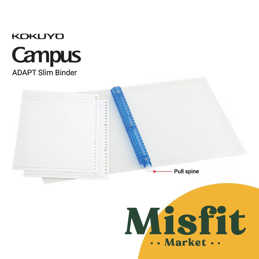 

KOKUYO Campus ADAPT Slim Loose Leaf Binder B5 NotClear Transparent Transparan RJ4