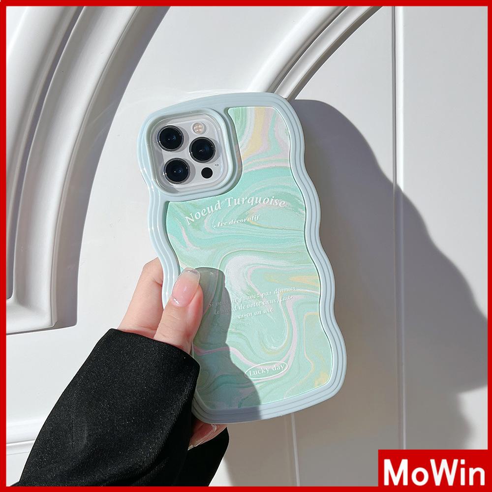 iPhone Case Candy Color Wave 2-in-1 Silicone Soft Case Airbag Shockproof Protection Camera BlueWater Ripple Compatible For iPhone 11 Pro Max 13 Pro Max 12 Pro Max 7Plus xr XS Max