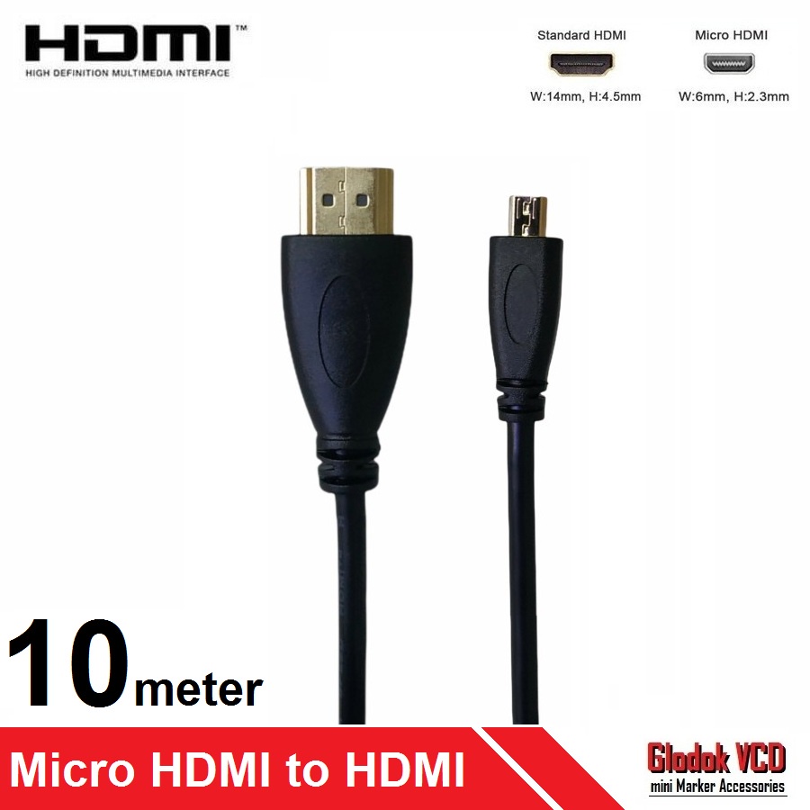 Kabel Micro HDMI to HDMI 10M