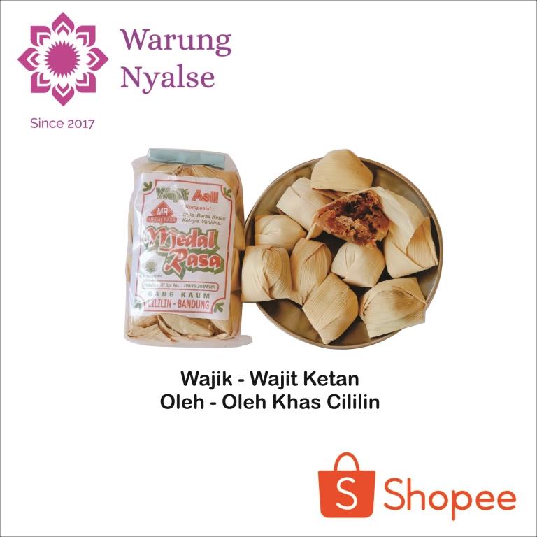 

Wajit Asli Cililin Paket 1kg Wajit Original "WARUNG_NYALSE" Wajik Bandung Original Bungkus Daun Jagung Dodol Wajid Khas Sunda Cemilan Oleh-Oleh Sunda Wajit Ketan Kelapa "Medal Rasa" "WARUNG NYALSE" Termurah-Terpercaya