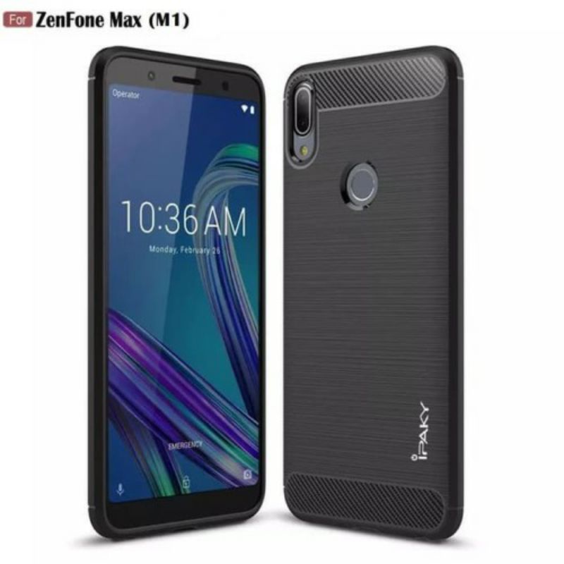 Case ipaky Asus Zenfone Max M1 ZB555KL | Case Slim Carbon