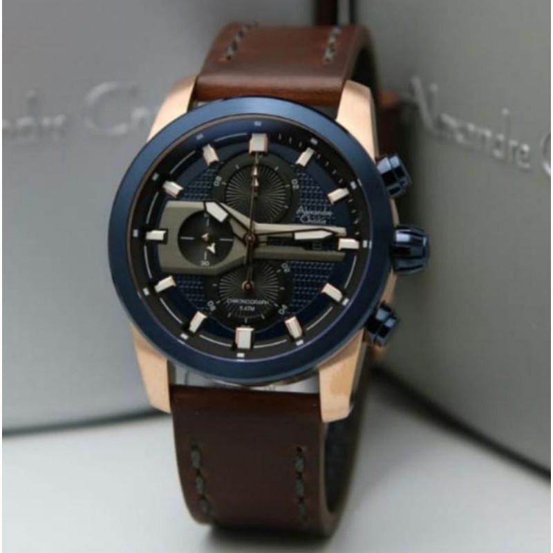 ALEXANDRE CHRISTIE AC 6562 ROSEGOLD BLUE AC6562 PRIA ORIGINAL