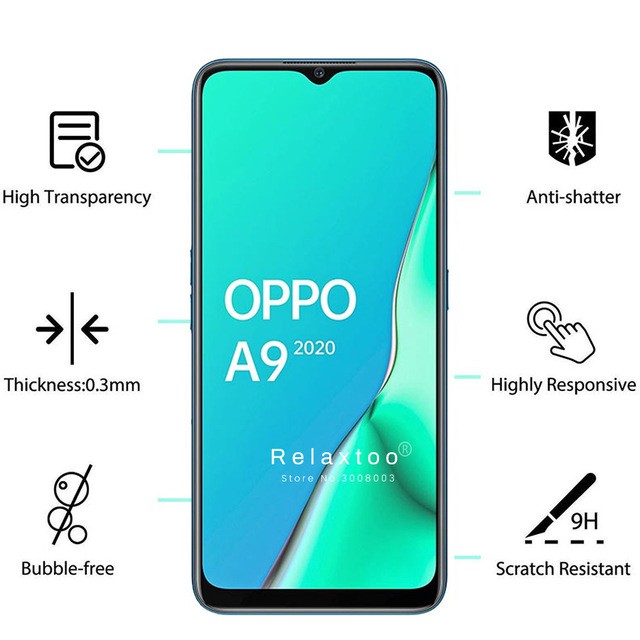 Case Oppo A9 2020 Soft Case Anti Crack Casing Free Tempered Glass Oppo A9 2020