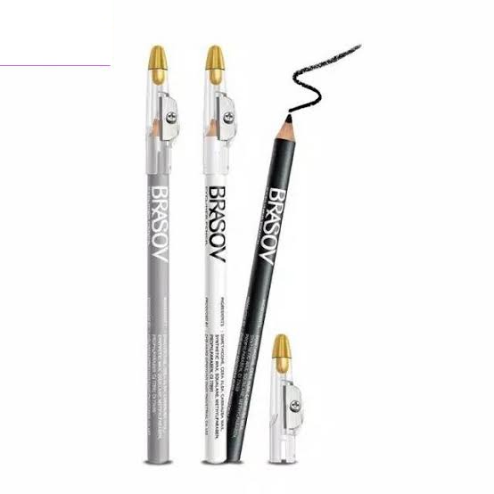 Brasov Eyeliner Pensil Dengan Serutan Awet Tahan Lama