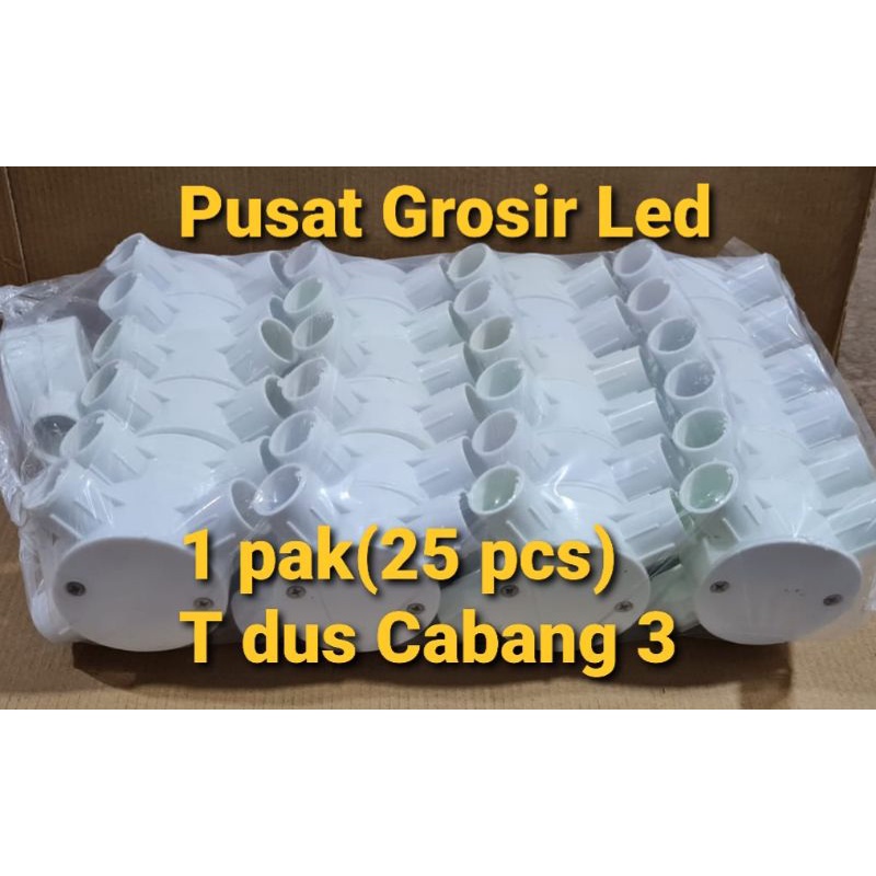 Paket 25 pcs T dus Putih Cabang 3