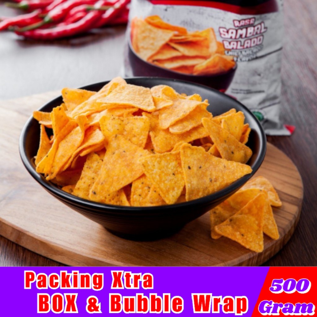 

Tortilla Balado 500gr / Tortila Premium - Hufaida Snack makanan ringan