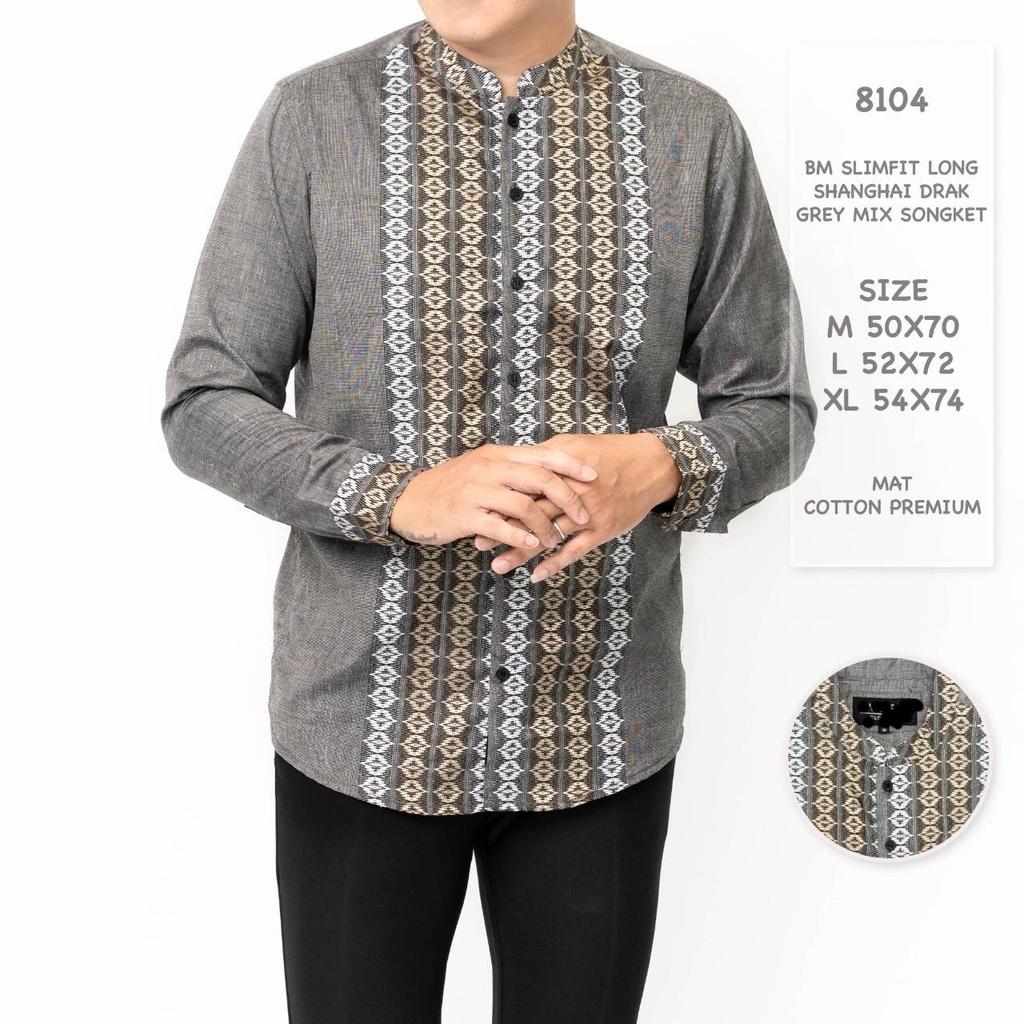 BAJU KEMEJA KOKO PRIA SLIM FIT MEWAH MODERN KOKO SLIMFIT COLIN DION CK 16