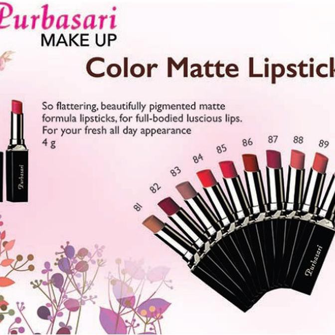 Lipstik Purbasari Colour Matte- All Shade 81-95 (Grosir)
