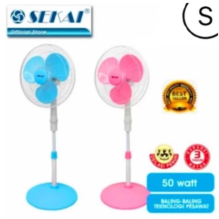 Kipas Angin Berdiri Stand Fan Sekai 16 inch Terbaru