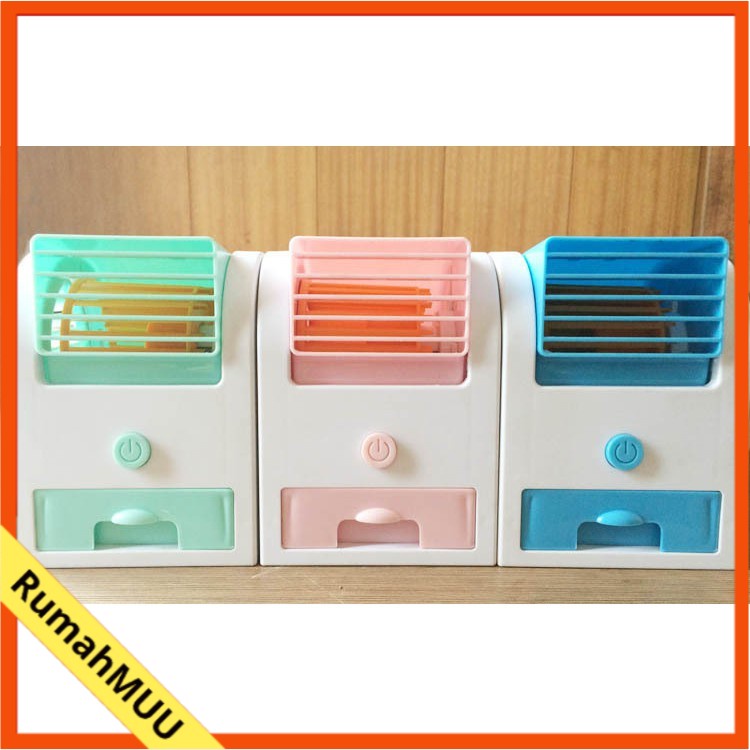 Mini Fan Air Conditioning Portable - AC Duduk Kipas Angin Bladeless Fan Kabel usb RumahMUU