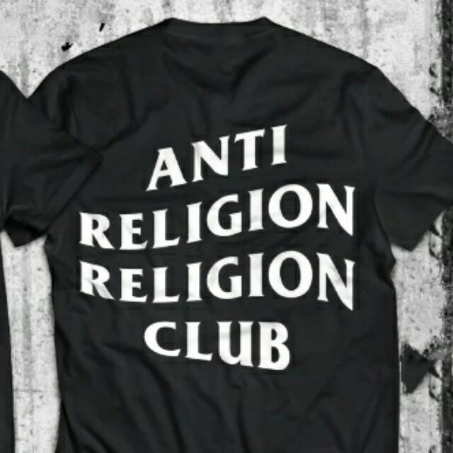 Distro Kaos Anti Religion Club Katun Combad 30S Original