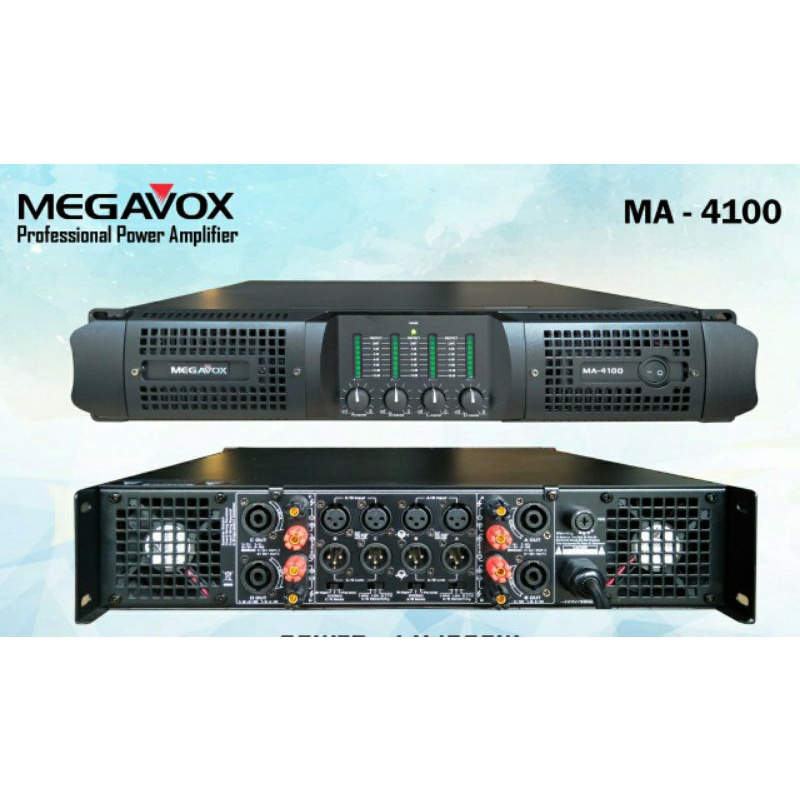 POWER AMPLIFIER MEGAVOX MA4100 POWER AMPLI MEGAVOX MA 4100 ORIGINAL