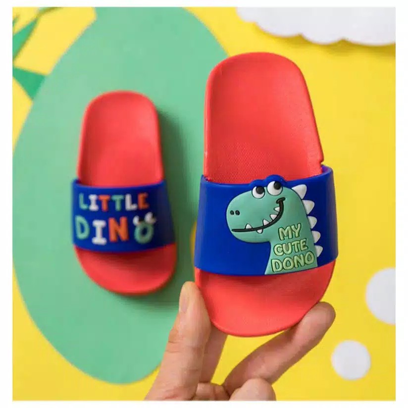 SANDAL LITTLE DINO Sandal selop karet lucu anak, Sandal anak