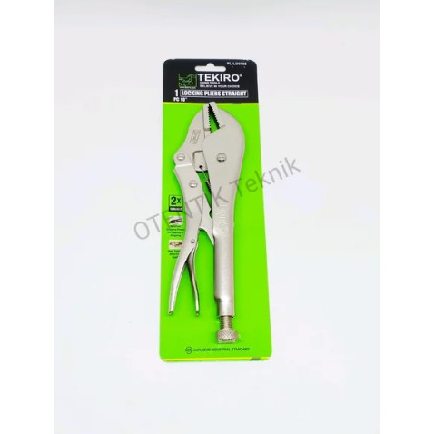 TEKIRO TANG BUAYA 10'' LURUS -  TANG JEPIT MULUT RATA 10" - TANG CAPIT RATA 10 INCHI - LOCKING VICE 