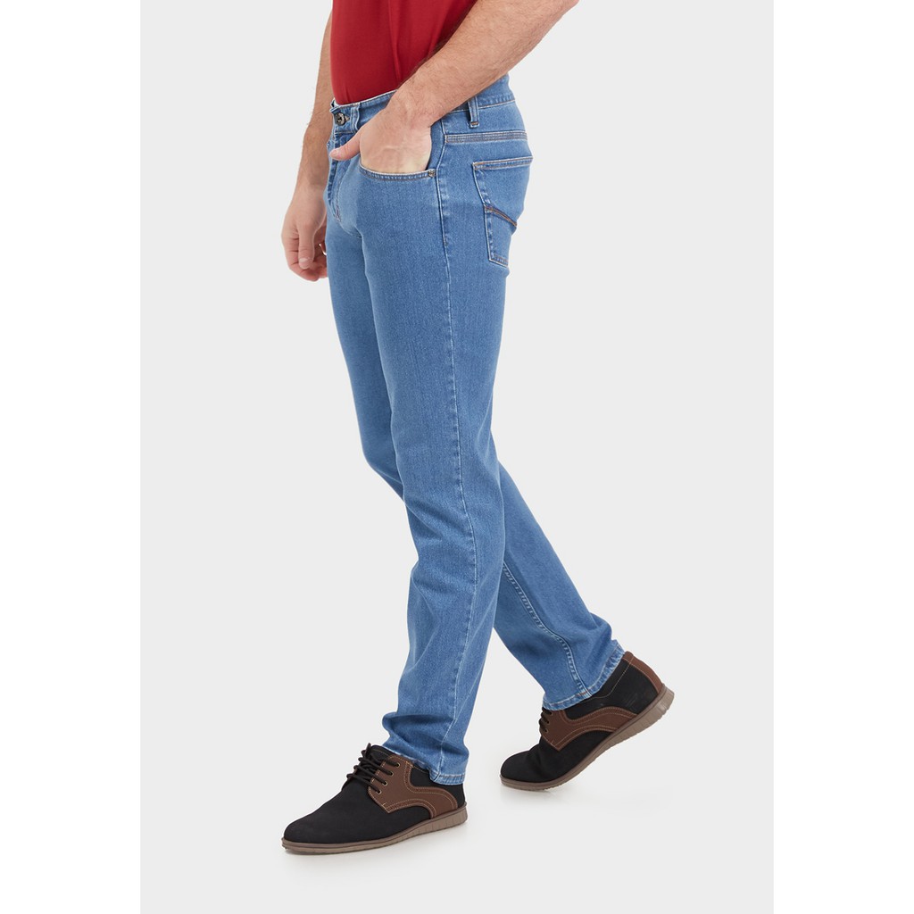 JBBoss Celana Panjang Jeans Polyring Stretch Regular Fit (Blue) / Ramayana Jatinegara