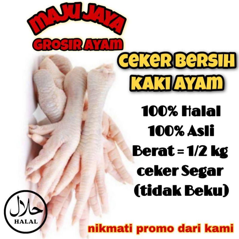 CHIKEN FEET / CEKER AYAM 1/2 KG (500 gram) CEKER MURAH / CEKER BERKUALITAS / CEKER BABY / CEKER FRES