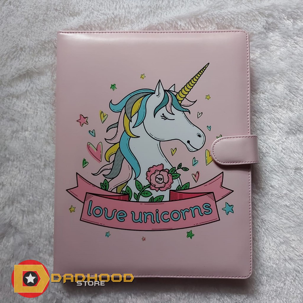 

BINDER PRINTING MOTIP LOVE UNICORN A5 DAN B5