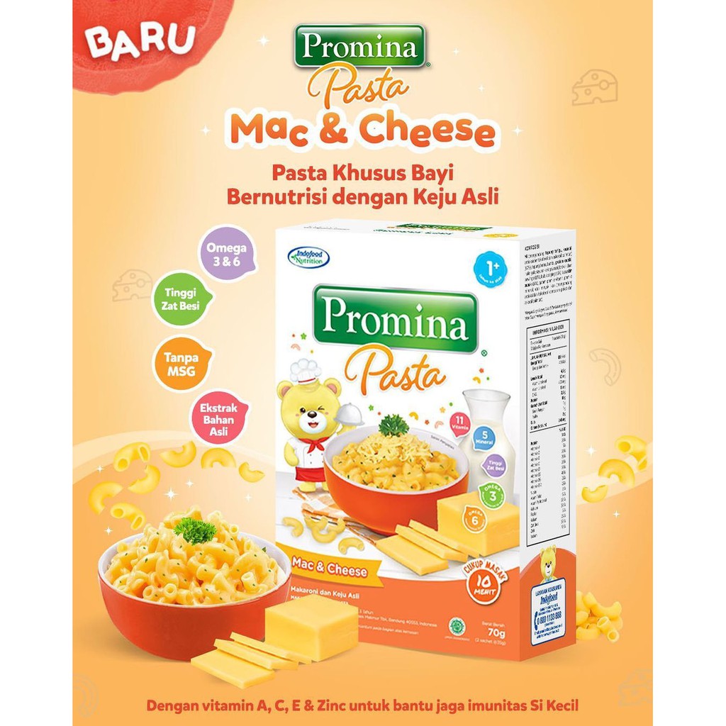 Promina Pasta Mac and Cheese Box 70 Gr