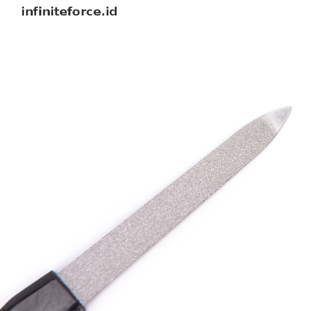 Alat Kikir Kuku Bahan Stainless Steel Metal Ukuran 12.5cm Untuk Manicure Pedicure