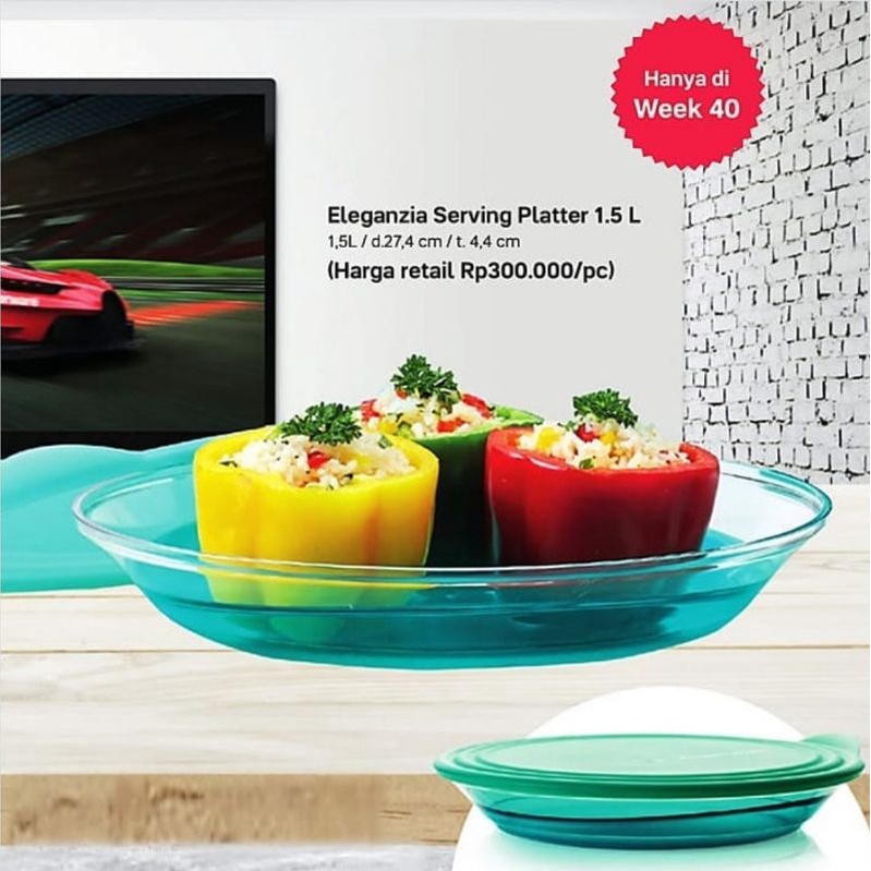 Eleganzia Platter Tupperware Bowl