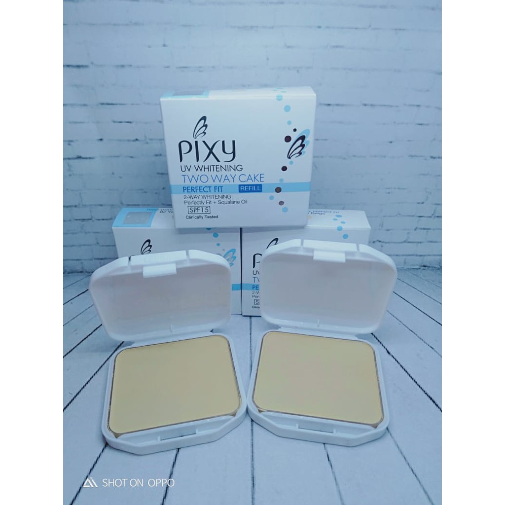 Bedak Refil PIXY NATURAL BEIGE UV Whitening Two Way CAke