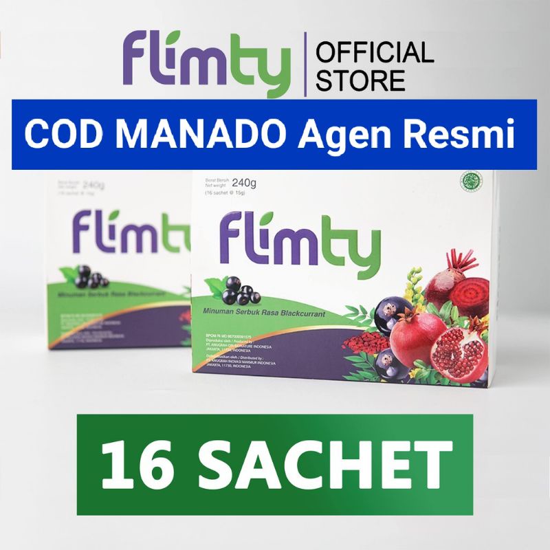 COD Flimty Blackcurrant MANADO / 1 Sachet 15gr, Flimty Fiber Diet Langsing Sehat BAB Lancar Minuman 