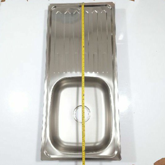 Bak cuci piring Stainless 96cm × 43cm + Afur Khusus DKI by Gosend - Grab